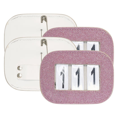 Imperial Riding Competition Number IRHGlitter Square - Set of 2 Pieces