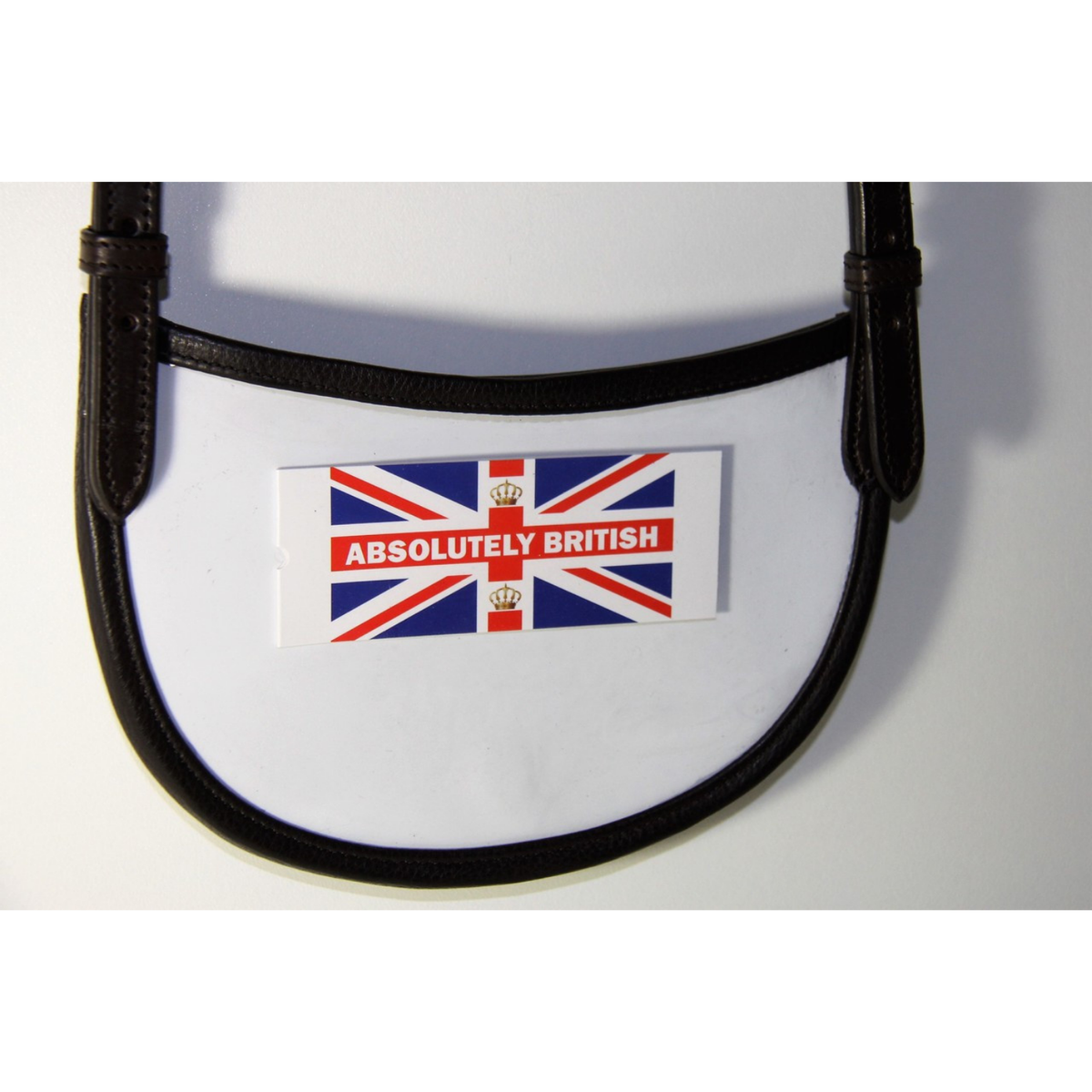 White Horse Equestrian Imperial Gold Crown Number Holder - Small Havana Only