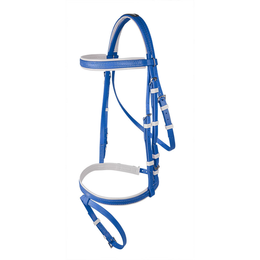 Zilco Hanoverian PVC Bridle - Full Royal Blue Only