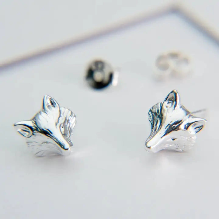 REEVES & REEVES - Fox Mask Stud Earrings