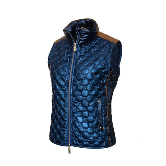 Mrs Ros Royal Glossy Bodywarmer Navy - Night Shadow