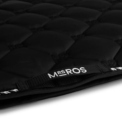 Mrs Ros Charmer Dressage Saddle Pad - Phantom Black & Silver
