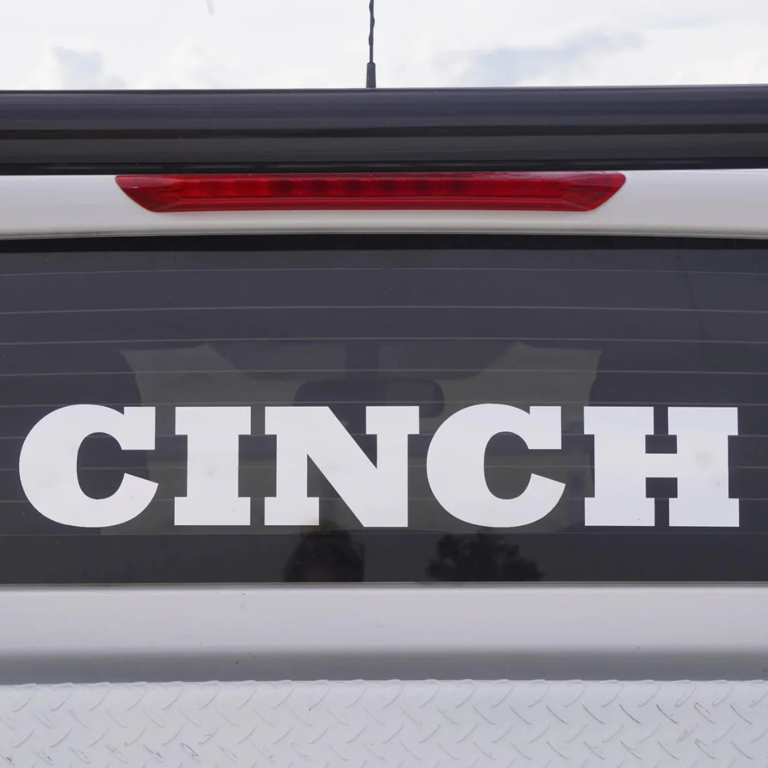 Cinch Silver Decal