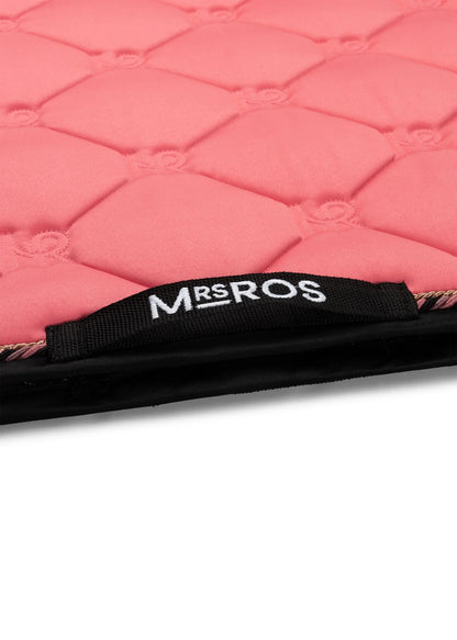Mrs Ros Charmer Dressage Saddle Pad - Coral