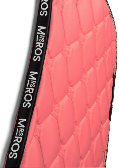 Mrs Ros Charmer Dressage Saddle Pad - Coral