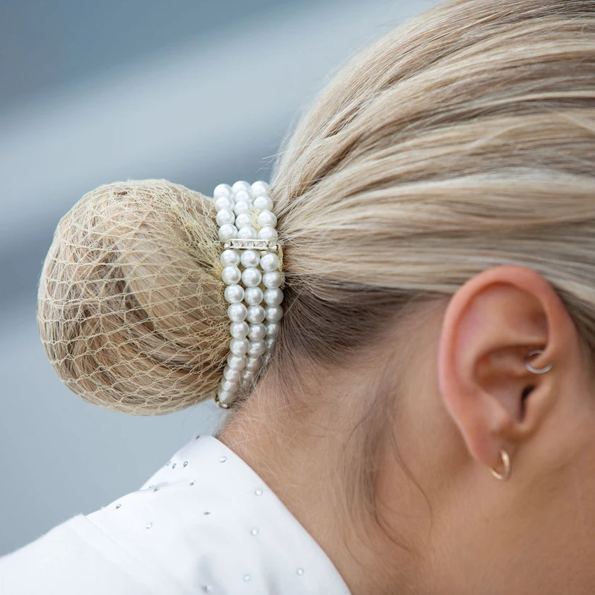 Equetech Triple Pearl Bun Ring