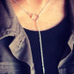 Carol Young Silver Saddle Stirrup "Y" Necklace
