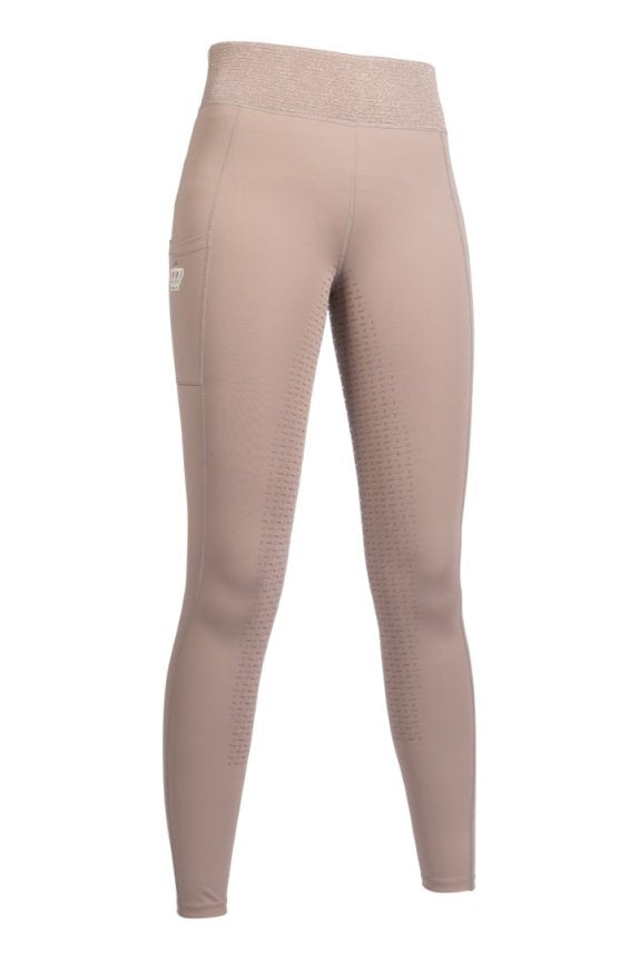 HKM Riding Leggings - Lavender Bay - Full Silicone Seat