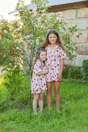 Ippico Equestrian - Girls Gallops and Garlands Pyjamas - 9-10 Years Only