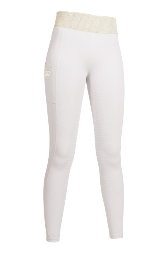 HKM Riding Leggings - Lavender Bay - Full Silicone Seat