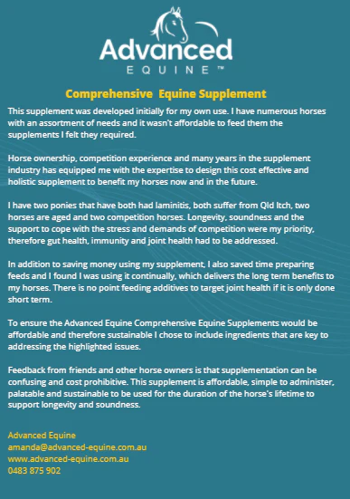 Advanced Equine - Comprehensive Equine Supplement