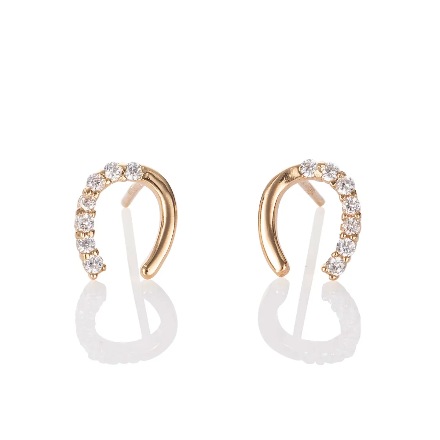 Namana Lucky Horse Shoe Stud Earrings