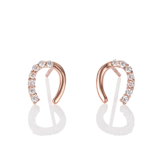 Namana Lucky Horse Shoe Stud Earrings