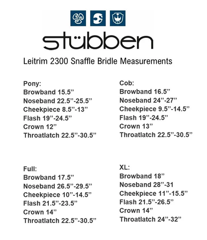 Stubben Leitrim Snaffle Bridle Slide & Lock