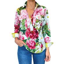 Antola Trading Ladies LS Half Button Shirt - Wendy