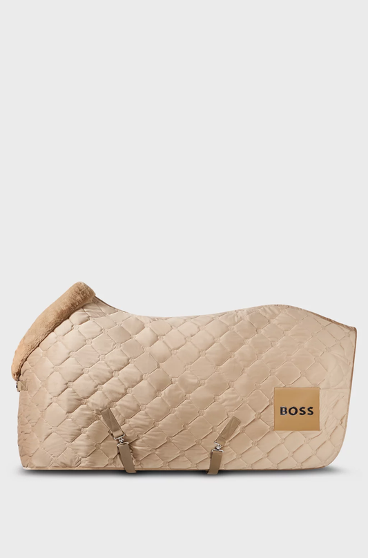Boss Equestrian Velvet Horse Rug with Faux Sheepskin