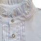 GiddyUp Ladies Cara Ruffle Neck Shirt White