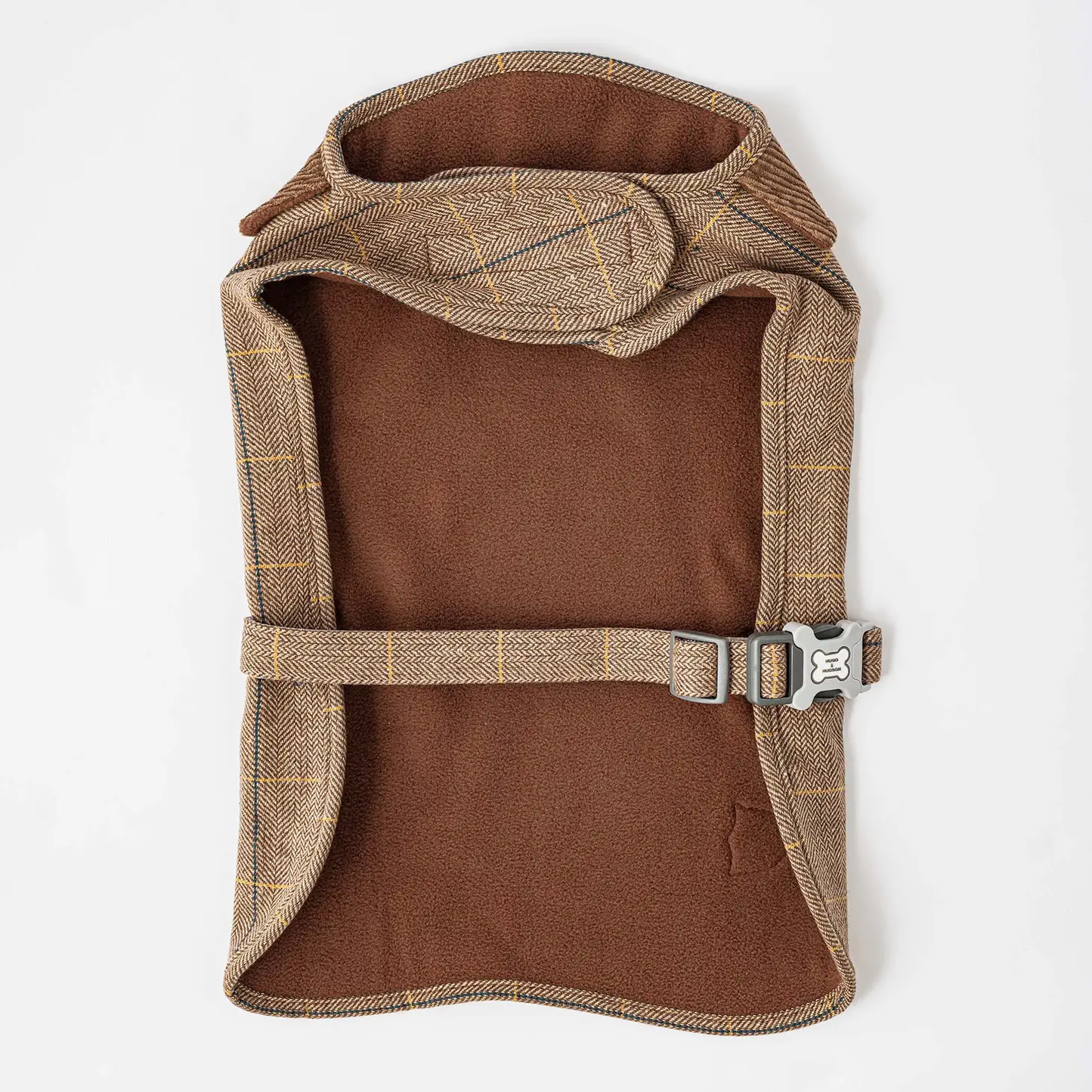 Hugo & Hudson - Checked Tweed Dog Coat