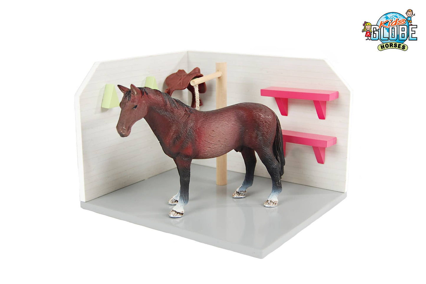 American Hobbies & Merchandising - Kids Globe 1:24 Scale Wooden Horse Grooming Stall KG610205