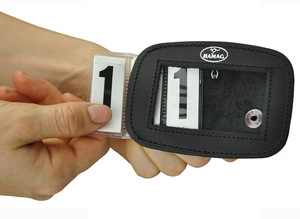 Hamag Spare Interchangeable Number Insert for Leather Number Holders (Pair)