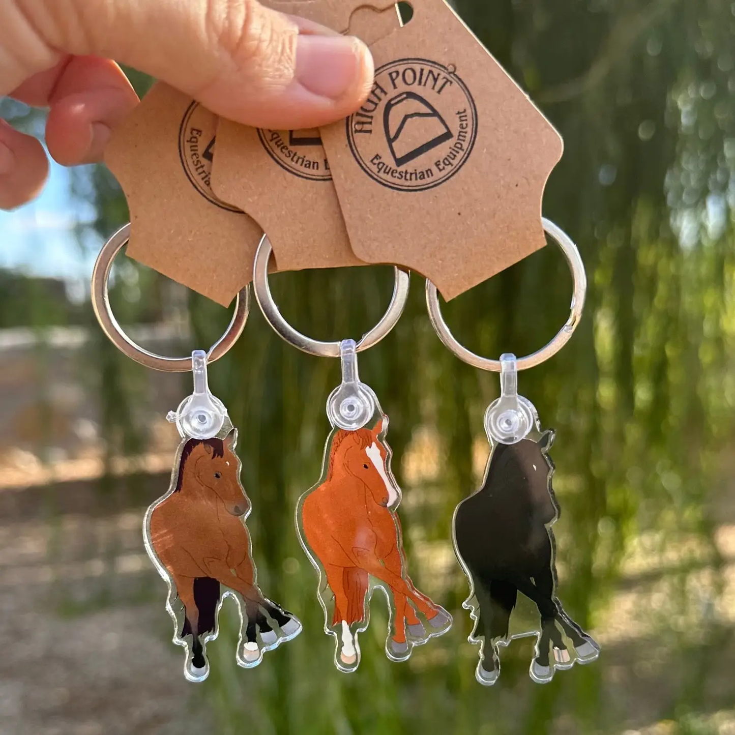 High Point Equestrian Equipment - Dressage Horse Keychain