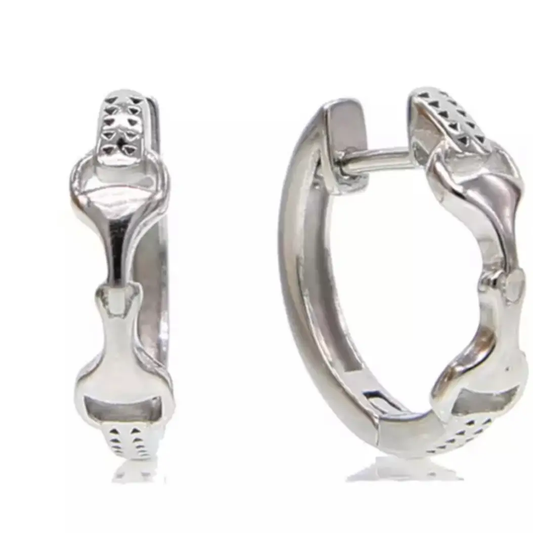 THD Horse Lovers Snaffle Bit Hoop Earrings