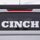 Cinch Silver Decal