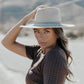 American Hat Makers - Maldives Moon - Womens Wide Brim Felt Fedora Hat