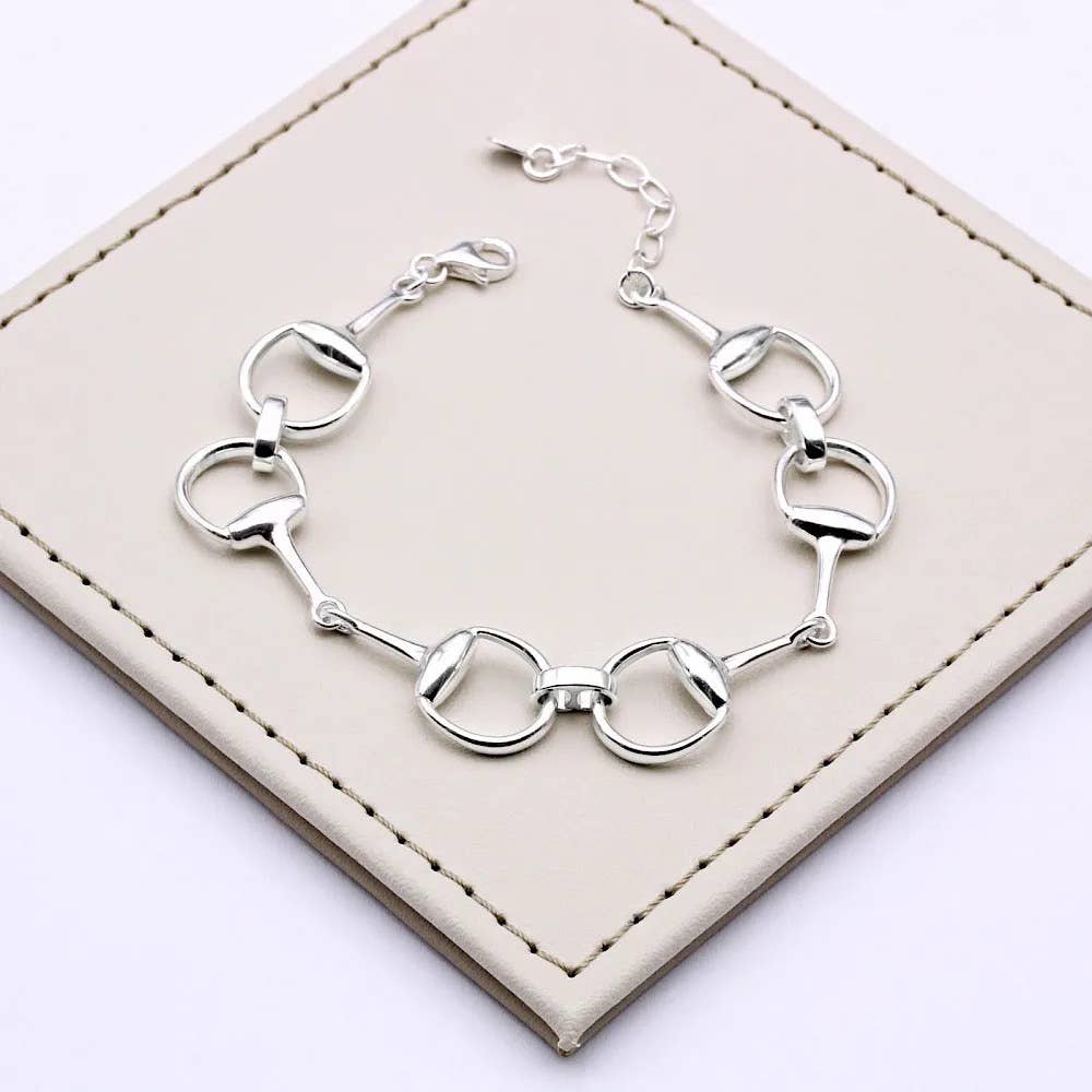 Equipage - Sterling Silver English Snaffle Bit Horse Bracelet