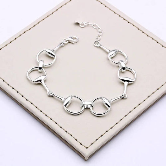 Equipage - Sterling Silver English Snaffle Bit Horse Bracelet