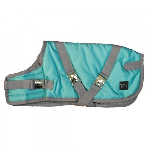 Zeez Supreme Dog Coat - 31cm Mint Green/Grey & 46cm Navy Stone/Red Only