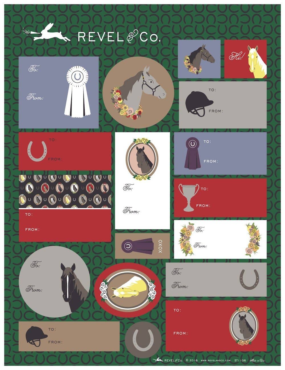 REVEL & Co. - Equestrian Sticker Sheet