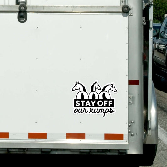 Dapplebay - Stay Off Our Rumps! - Vinyl Decal