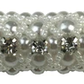 Hamag Pearl Hair Scrunchie with Beads and Crystals