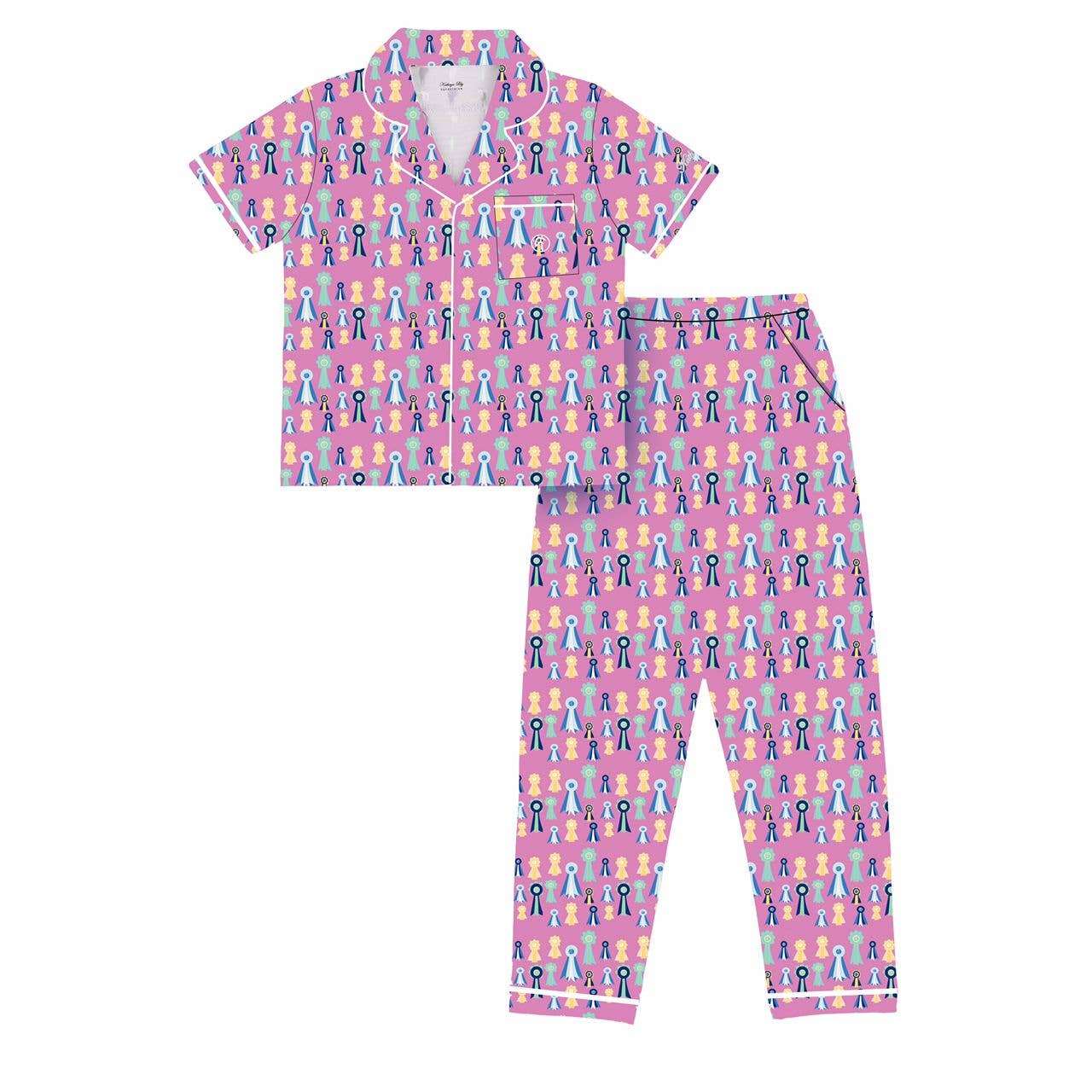 Kathryn Lily Equestrian - Pink Ribbons Pajamas