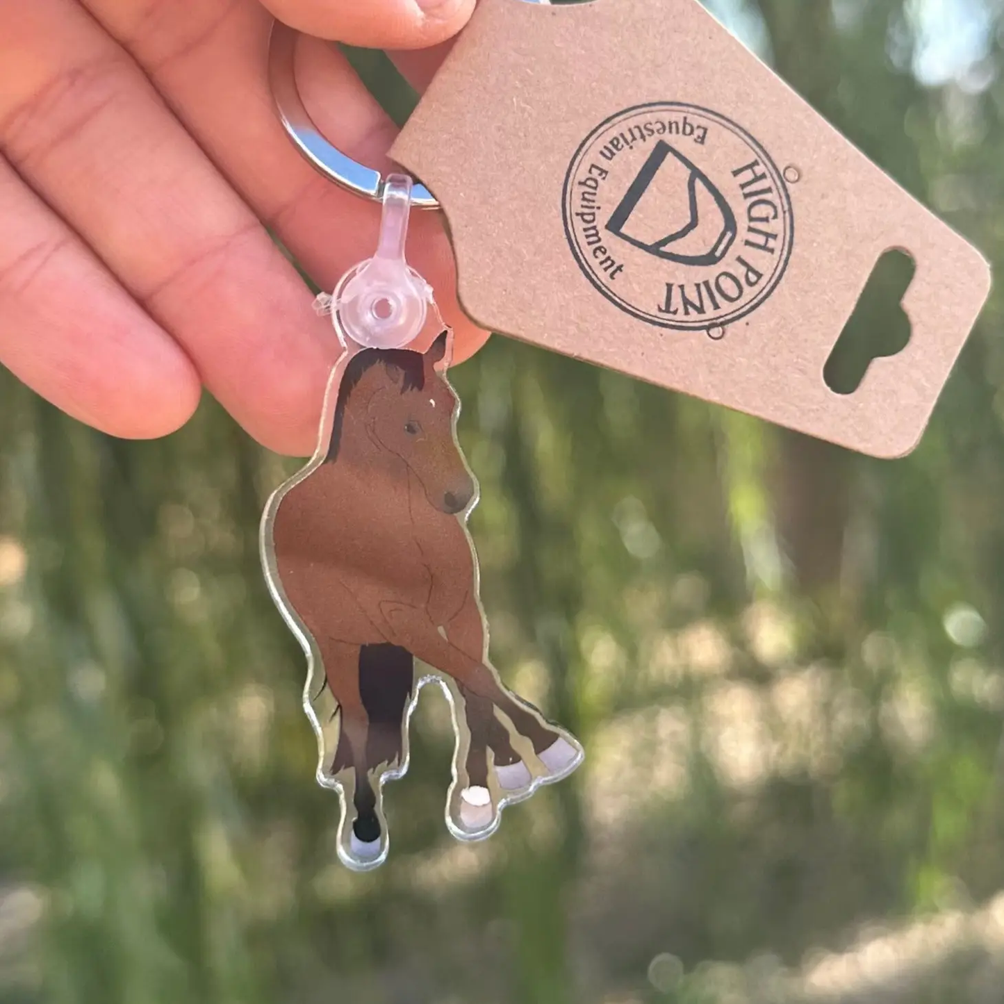 High Point Equestrian Equipment - Dressage Horse Keychain