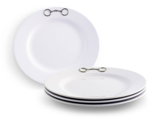 Arthur Court - Equestrian Bit Melamine Lunch Plates - Set of 4