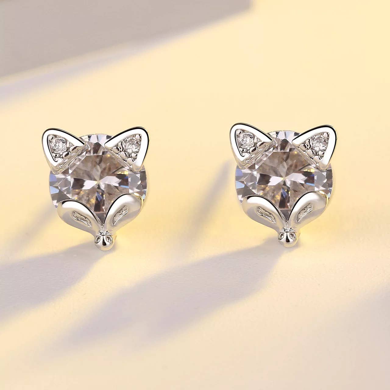 Equipage - Sterling Silver Fox Mask Equestrian Stud Earrings