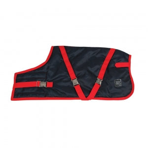 Zeez Supreme Dog Coat - 46cm Navy Stone/Red Only