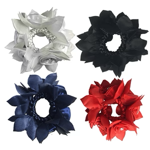 Hamag Rose Petal Scrunchie with Crystals