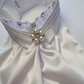 ERA EURO Belle White Lustre Stock Tie