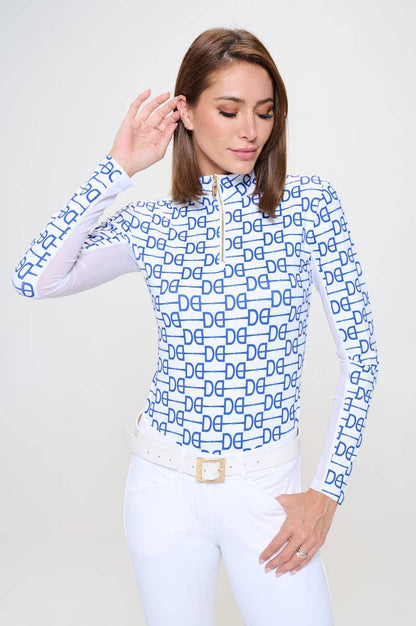 Dancing Equestrian - Signature DE Sunshirt - Nautical Blue