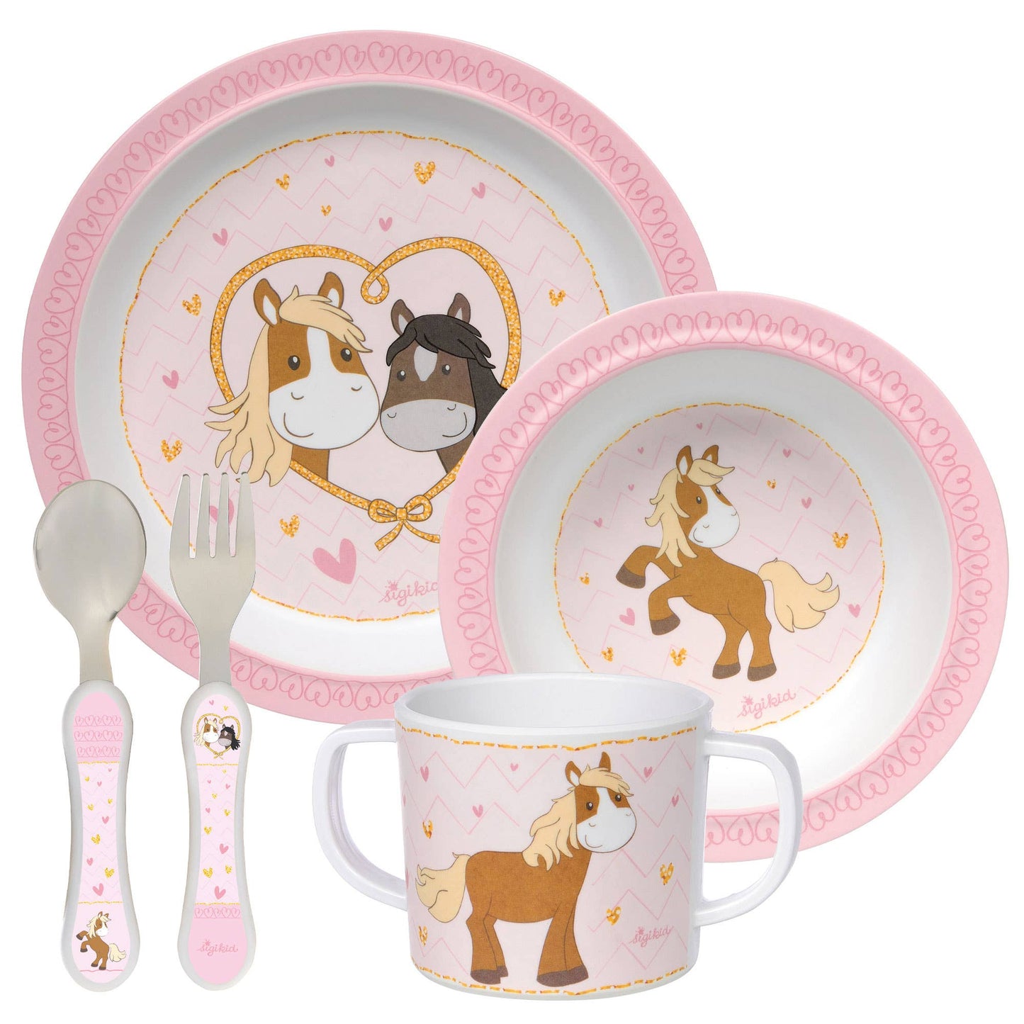 Sigikid - Melamine Set - Pony Love