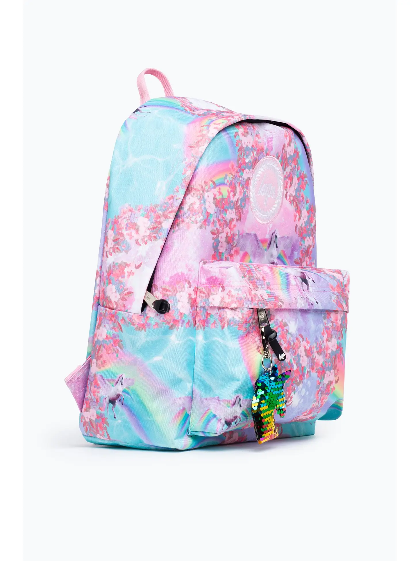 JHB2C LTD - HYPE UNISEX HOLOGRAPHIC RAINBOW CREST BACKPACK