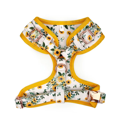 Holly and Co - Velvet Dog Harness // Sunflower Child - Medium Only
