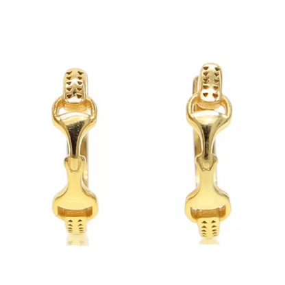 Equipage - Horse Lovers Snaffle Bit Hoop Earrings