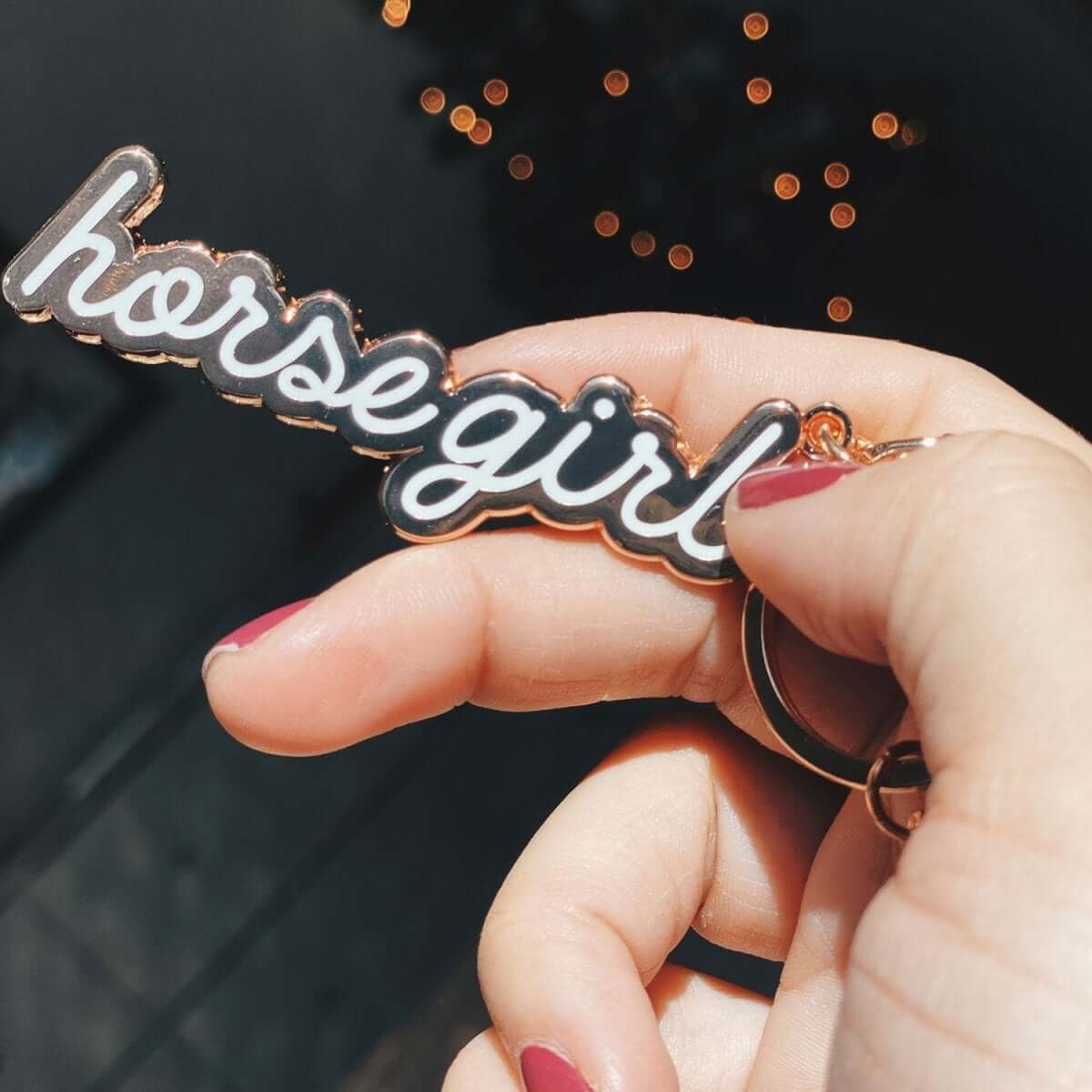 Dapplebay - Horse Girl - Keychain