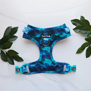 Pawfect Pals Ocean Waves - No Pull Adjustable Harness - Size M Only