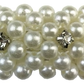 Hamag Pearl Hair Scrunchie with Crystals