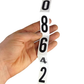 Hamag Spare Interchangeable Number Insert for Leather Number Holders (Pair)